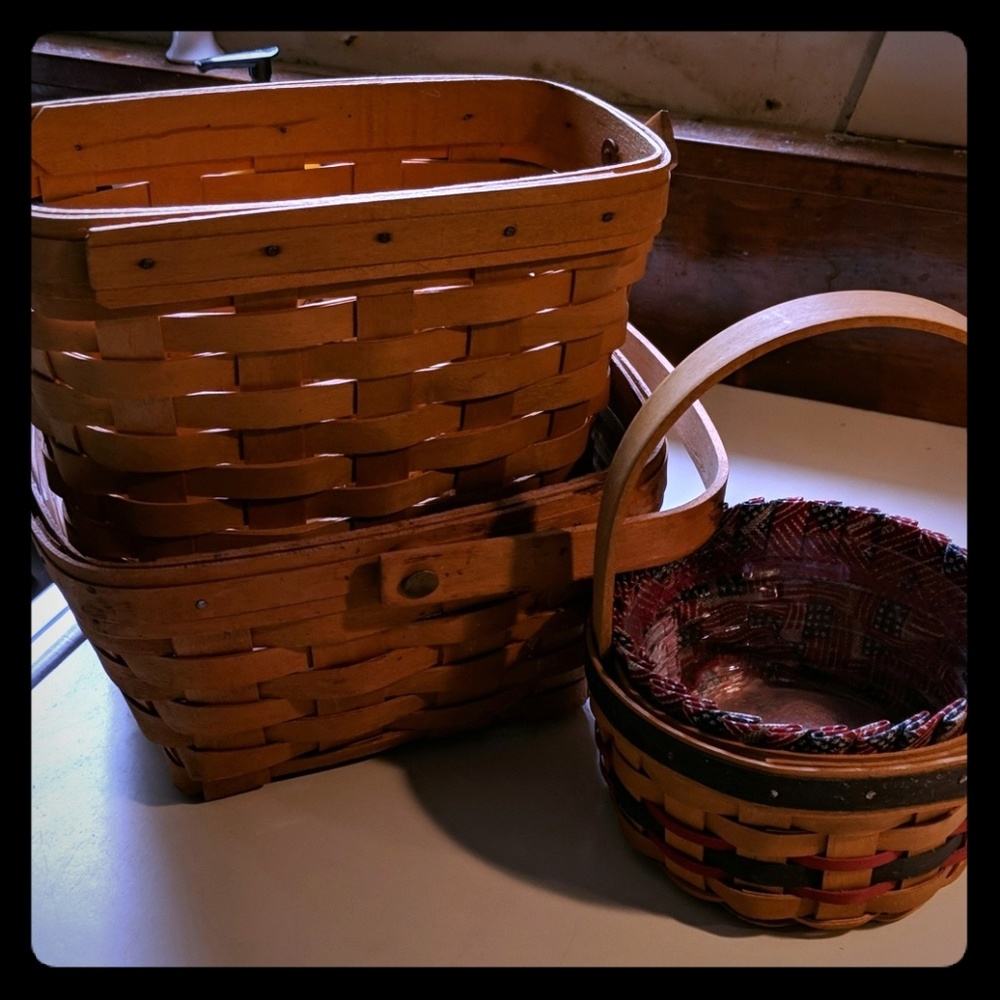 Longaberger baskets set of 3